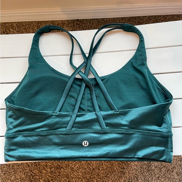 LULULEMON Sports Bra. Emerald Green. - Picture 2 of 3